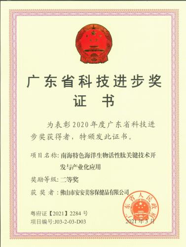 廣東省科技進步獎二等獎