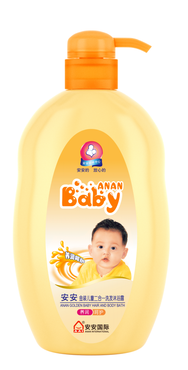 安安金裝兒童二合一洗發(fā)沐浴露 養(yǎng)潤呵護