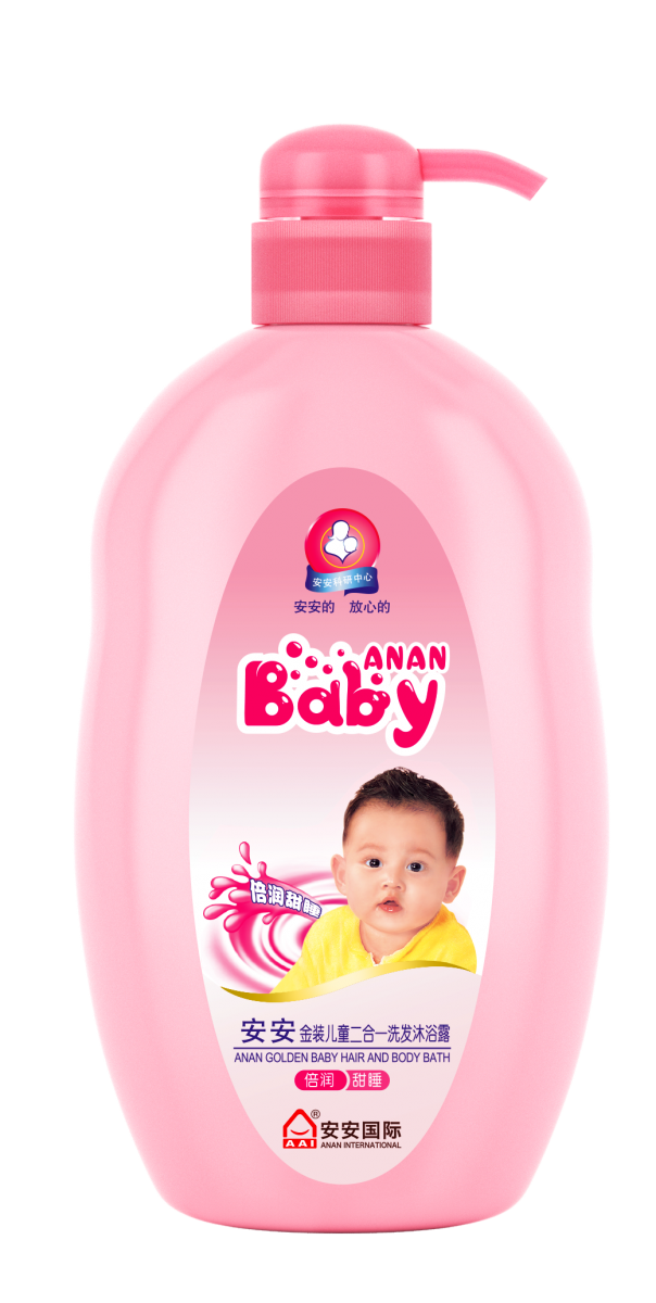 安安金裝兒童二合一洗發(fā)沐浴露 倍潤甜睡